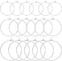 Ausejopeac 60 PCS Beading Hoop Earring Finding 925 Sterling Sliver Plated Open,Hypoallergenic Round Beading Hoop Open Beading Hoop for Jewelry Mak...