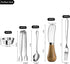 Charcuterie Board Accessories 20pcs,Cheese Butter Spreader Knives Set Wooden Handle Cheese Spreader Knive Mini Tongs, Spoons Forks Dip Bowls for P...