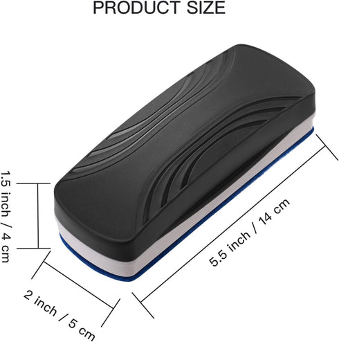 Ddaowanx Whiteboard Eraser, Magnetic Dry Erase Eraser, Glass Board Eraser,School and Office Supplies, Pack of 2 (Black)...
