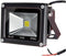 GLW® 10w 12v Ac or Dc Warm White Led Flood Light Waterproof Outdoor Lights 750lm 80w Halogen Bulb Equivalent Black Case...