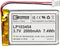 EEMB Lithium Polymer Battery 3.7V 2000mAh 103454 Lipo Rechargeable Battery Pack with Wire JST Connector for Speaker and Wireless Device- Confirm D...