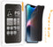 ARMOR Flexible Glass Screen Protector for iPhone 14, Privacy Guard with 9H...