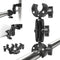 Double Mount Clamp Bracket Monitor Magic Socket Arm for Desk Photo Studio Light Stand, Photography Reflector, Flag Holder Mount, Cross Bars, Umbre...