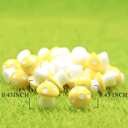 20Pcs Fairy Garden Mushrooms - Mini Mushroom Miniature Figurines for Micro Landscape/Bonsai Craft (Miniature Mushroom? 20Pcs)...