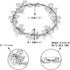 EVER FAITH Women's CZ Simulated Pearl Bridal Wedding Flower Leaf Filigree Stunning Tennis Bracelet...
