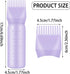4 Pcs Root Comb Applicator Bottle, 6 Oz Hair Dye Applicator Bottle with Comb and Scale Plastic Hair Oil Applicator Bottle for Hair Dye and Hair Ca...