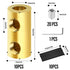 10PCS 10Awg 60A Quick Wiring Connection Terminal, Wire Connector with Set Screws and Thermoplastic Tube...
