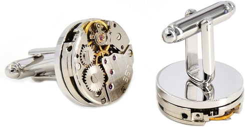Movement Cufflinks Steampunk Watch Mens Shirt Vintage Watch Cuff Links Business Wedding Gifts...