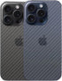 For iPhone 15 Pro Back Screen Protector 3D Carbon Fiber Ultra Thin Protective Film-2 packs-Transparent......