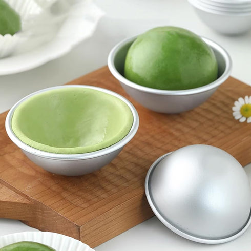 Tofficu 8Pcs Dome Cake Pan - Aluminum Cake Ball Mold - 1.77+2.16+2.55+3.14 Inch Half Ball Cake Pan - Football Cake Pan - 3d Round Shape Cake Mold ...