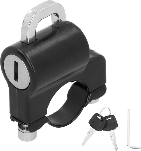 Ejoyous Helmet Lock, Universal Metal Motorcycle Safety Lock Helmet Lock Motorbike Parts with 2 Keys for 0.9?1.1in Handlebar of Motorcycles...