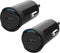 Scosche CPDC20 PowerVolt 20-Watt Certified USB Type-C Fast Car Charger with Power Delivery 3.0 for All USB-C Devices (Pack of 2)...