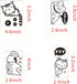 Removable Switch Sticker, 4 Pcs Cute Black Sleeping Cats Cartoon Wall Sticker, Light Switch Decor Decals, Family DIY Decor Art Car Stickers Home D...