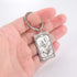 TEAMER Skeleton Tarot Cards Keychains Stainless Steel Amulet Marigold Tarot Card Major Arcana Keyring for Keys Cars Bags...