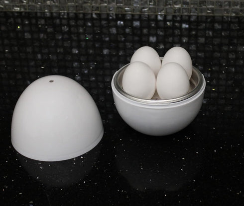 Microwave Egg Boiler Cooker Hard or Soft Boiled Eggs BPA Free Cook Up To 4 Eggs In Minutes Food-Grade...