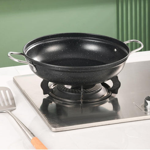 Stainless Steel Skillet with 2 Handles Saute Pan Everyday Pan Stir Fry Pan Chef s Pan Multipurpose Deep Frying Pan Stewpot Skillet...