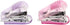 Hand Stapler, 2-Piece Mini Stapler with Pin Puller for Binding Documents (Purple Pink)...