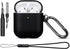 LOPIE Carbon Fiber Texture Case for AirPods 2nd Generation with Cleaner Kit - Vegan Leather Case Cover for AirPods 2nd / 1st Gen (2019/2016), Prot...