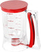 Batter separator Cupcakes Pancakes Cookie Cake Waffles Batter Dispenser cookie separator batter Cream Speratator Cup Measuring Baking Tools (red)...