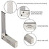 Machinist Square Precision Engineer Wide Seat Square 90 Right Angle Ground Hardened Steel Angle Ruler 3.2 x 2 Inch...
