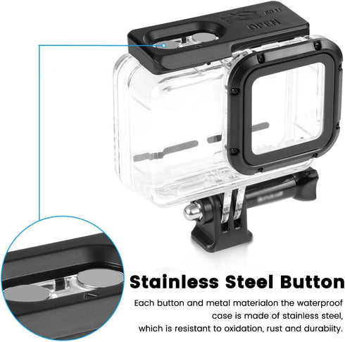 Dive Case for Insta360 ONE RS 4K Edition Action Camera, Waterproof Housing Underwater Diving Shell 60M/196FT with Thumbscrew Accessory...