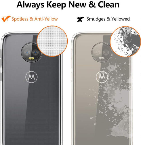 for Moto G6 Slim Phone Case,Thin Silicone Soft Skin Flexible TPU Gel Rubber Anti-Scratch shockproof Protective Cases Cover for Motorola Moto G6,Cr...