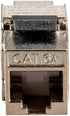 Monoprice Cat6A RJ-45 Keystone - Slim Type, 180-Degree, Shielded, Die Cast, Black - Entegrade Series...