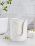 Bathroom Cup Dispenser, 3oz-4oz Ceramic Paper Cup Holder, Small Countertop Mouthwash Dixie Cups Accessories, for Vanity Countertops, Bathroom, Kit...