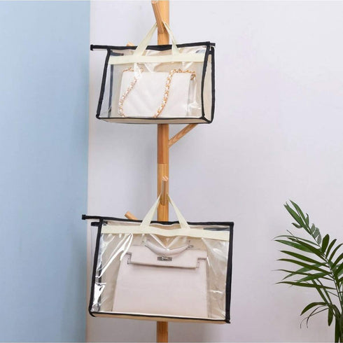 CINPIUK Clear Handbag Storage Bags Purse Organizer for Closet, Zipper Hanging Storage Bag for Handbags, XL...