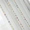 pureaqu Faux Linen Stripe Pom Pom Sheer Curtains for Bedroom/Kids Room Embroidered Colorful Rainbow Semi Sheer Voile Window Curtain for Living Roo...