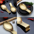 Matte Gold Spoon Rest, Stainless Steel Spoon Holder for Stove Top, kitchen utensils Holder for Ladles, Tongs, Spatula, Stove Spoon Holder, Pot Lid...
