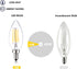 12 Volt LED Candelabra Bulbs E12 Light Bulb 40 Watt Replacement Soft White 3000K, Low Voltage 12V 24V Candelabra Light Bulbs for RV, 3 Pack...
