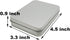 2 Pcs Metal Box Kit - Hinged Portable Storage Boxes 4.5x3.3x0.9 inch, Silver with Lid...