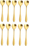 20 Pieces Stainless Steel Coffee Spoon Creative Dessert Spoons for Sugar, Stir, Ice Cream, Cake, Teaspoon Set Heart Shaped Spoons Gold...