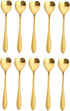 20 Pieces Stainless Steel Coffee Spoon Creative Dessert Spoons for Sugar, Stir, Ice Cream, Cake, Teaspoon Set Heart Shaped Spoons Gold...