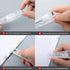 yueton 1 Clear Push Clip with 100 Metal Clips Punchless Push Clip Refill Clip Binder Reusable Paper Push Clip Spare Clip Dispenser for Office Scho...