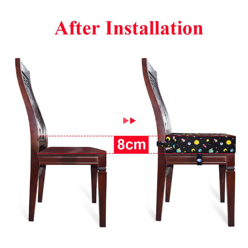 Dining Chair Heightening Cushion Portable Dismountable Adjustable Highchair Booster for Baby Toddler Kids Infant Washable Thick Chair Seat Pad Mat...