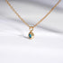 Amazon Essentials Yellow Gold Plated Brass Birthstone Solitaire Pendant Necklace, 16'' + 2'' Extender...
