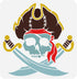 FINGERINSPIRE Pirate Skull Stencil 11.8x11.8 inch Skull Drawing Painting Stencils Plastic Pirate Cross Knife Pattern Stencil Reusable Stencils for...
