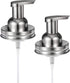 Amolliar Mason Jar Foaming Soap Dispenser Pump Lids, Rustproof Stainless Steel Lid Plastic Pump for Regular Mouth Mason Jar, Kitchen Bathroom Farm...