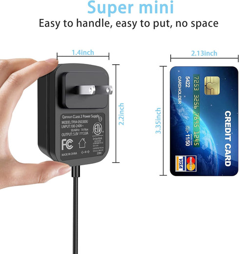 for Netbook Tablets Baby Monitor Victrola Record Player TV Box 120V-240V to 5V 3A DC Power Adapter 15W Supply Charger Cord 5Volt 2.8A 2.5A 2A 1A A...
