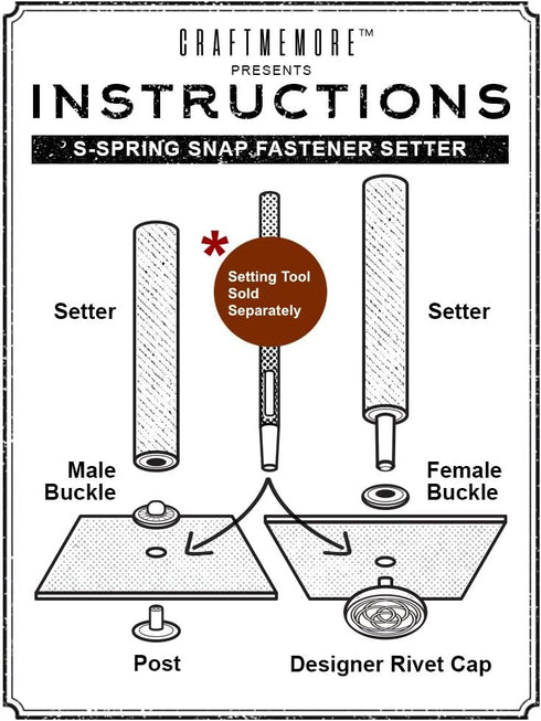 CRAFTMEMORE Rose Snap Fasteners S-Spring Socket Popper Snaps Buttons Antique Brass Flower Closure for Jacket Jeans Leather Craft 10 Pack TL02 (11/...