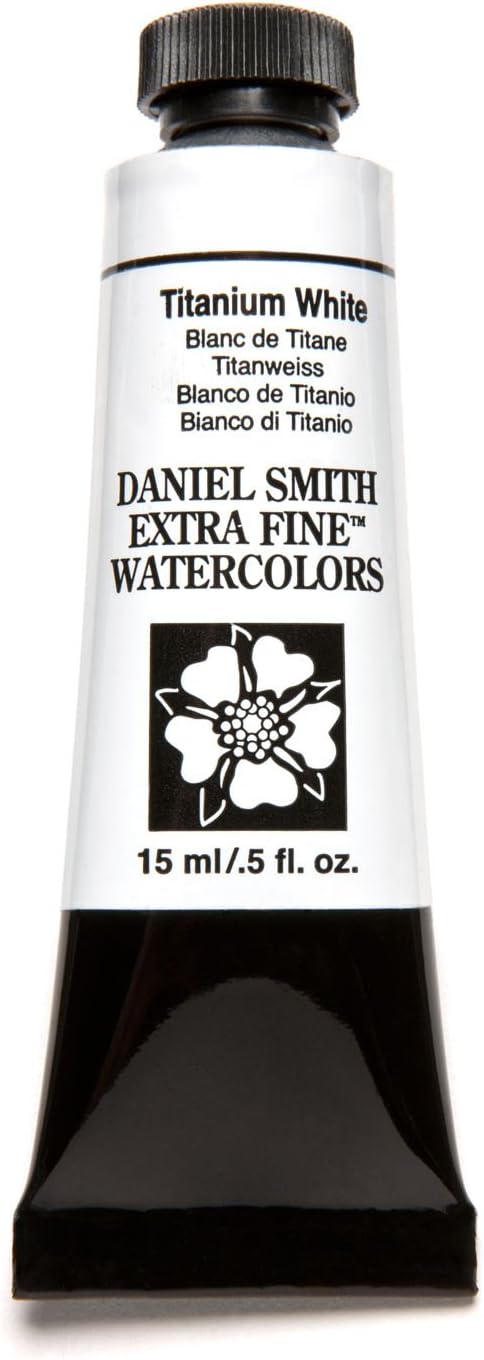 Daniel Smith Extra Fine Watercolor 15ml Paint Tube, Titanium White (284600118), 0.5 Fl Oz (Pack of 1)...