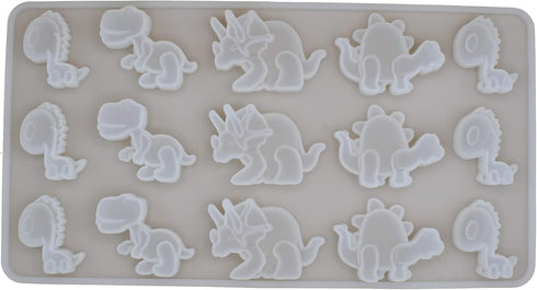 Dinosaur Candy Melt Silicone Mold (Molds) - Chocolate, Fondant, Baking (3D) - Bite-Sized Treats - Cake Decorating Mould...