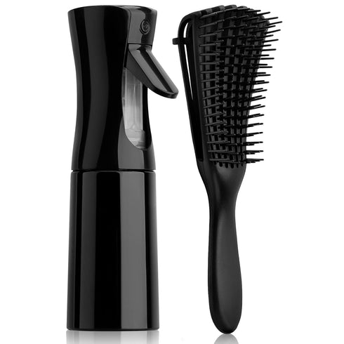 Hommtina Detangling Brush Set Getting Shine and Makes Hair Smooth, Curly Hair Brush for Adult & Kids Wet or Dry Hair...