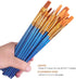 BOSOBO Paint Brush Sets, 6 Pack 60 Pcs Pointed-Round Tip Paintbrushes Nylon Hair Artist Acrylic Paint Brushes for Acrylic Watercolor Oil, Face Art...