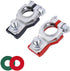 Battery Terminal Connector, Positive and Negative 1 Pair Battery Terminal Adapter Set, Top Post Battery Cable Terminal Connectors with 2 Washers, ...