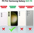 Galaxy S23 FE Case, Samsung Galaxy S23 FE Case with HD Screen Protector, Shockproof Samsung S23 FE Case with 360° Magnetic Ring Holder Kickstand P...