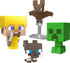 Minecraft Mob Head Minis Cave Explorers Pack with 2 Action Figures and Accessories, Steve and Creeper, Collectible Gift for Fans Age 6 Years and O...