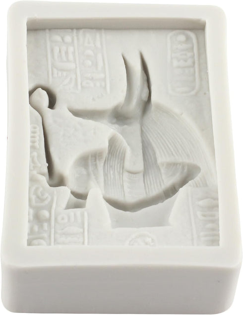 Egyptian Anubis Silicone Fondant Mold Anubis Sphinx Mummy Chocolate Mold Egypt Candy Molds For Sugar Cake Decorating Cupcake Topper Gum Paste Poly...